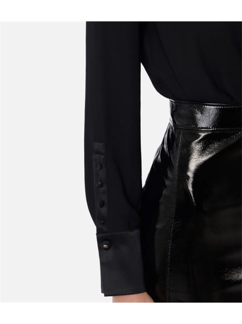 GEORGETTE BODY SHIRT ELISABETTA FRANCHI | CB00356E2110 Nero